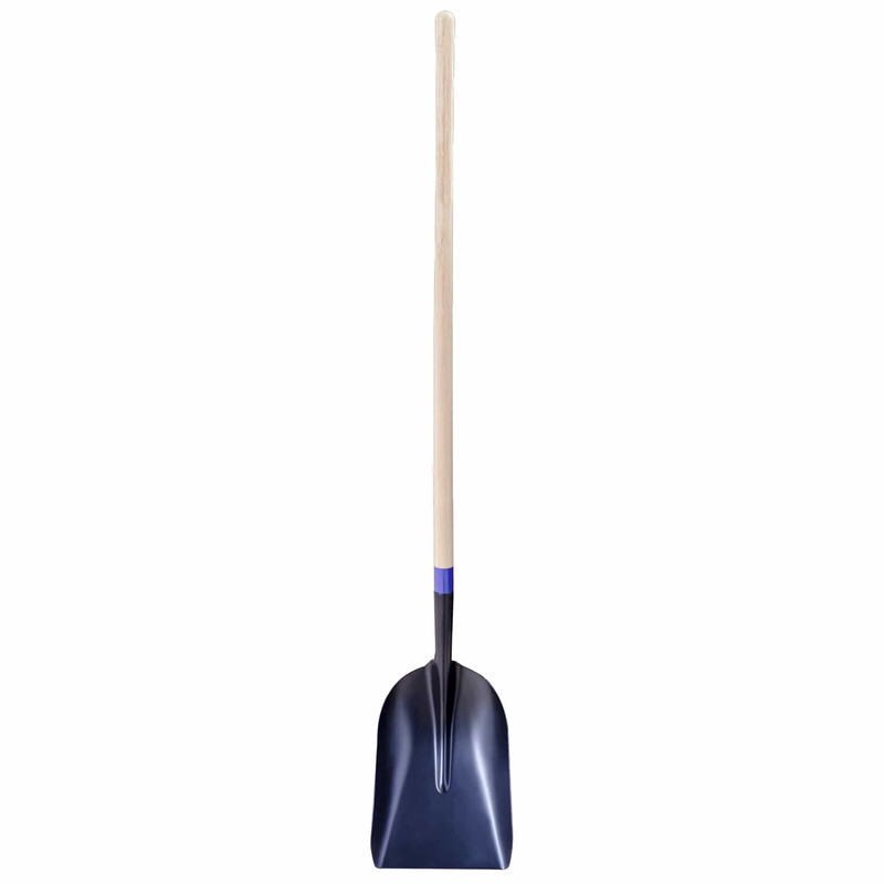 Scoop Shovel Steel 11-1/2" X 14-1/2" with 48" Wood Handle